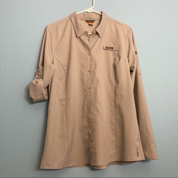 Eddie Bauer Tops - Eddie Bauer Sport Freedry Top - Beige - Women’s Large